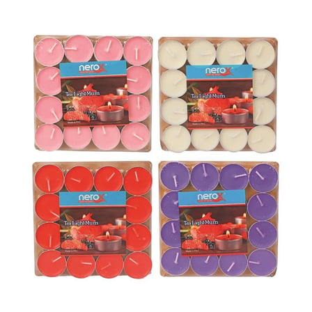 16'li Renkli Tea Light Mum