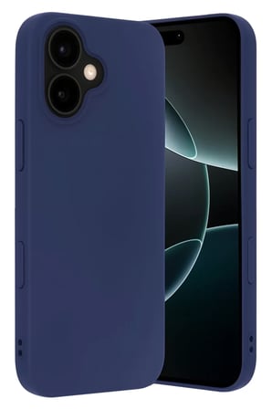 Apple iPhone 17 Nano içi Kadife Silikon - Lacivert
