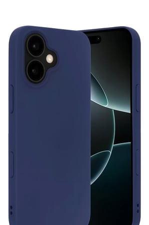 Apple iPhone 17 Nano içi Kadife Silikon - Lacivert