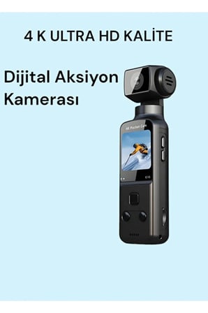 4k Ultra Hd 270° Döndürülebilir Su Geçirmez Wifi Vlog Spor Ve Aksiyon Kamerası