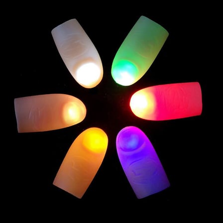 ErturkStore Led Işıklı Parmak Işığı Parti Süsleme Malzemeleri Renkli Doğum Günü