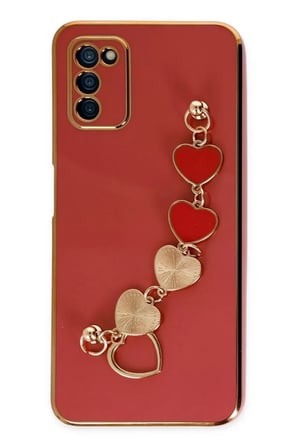 Samsung Galaxy A03S Kılıf Esila Silikon - Kırmızı