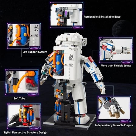 JK9106 Jaki Block - Breakig-Dawn Astronotu 900 Parça Yapım Seti