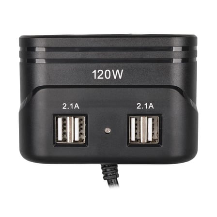 Olesson 1678 12-24V 4 USB Girişli 120W 80cm Kablolu 3’lü Araç Çakmak Çoklayıcı