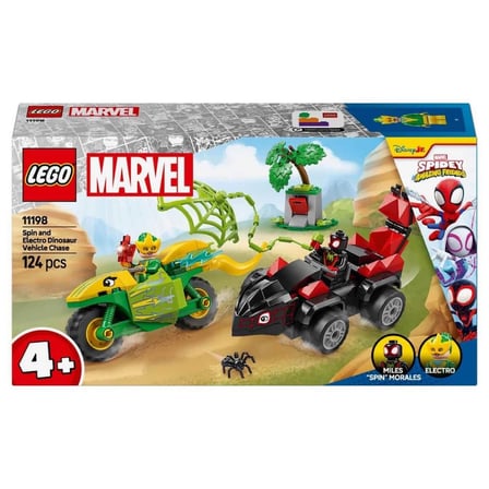 NessiWorld Spidey ve İnanılmaz Arkadaşları Spin ve Electro Dinozor Aracı Takibi 11198