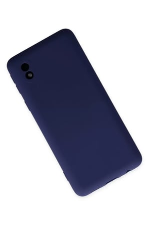 Samsung Uyumlu Galaxy A01 Core Kılıf Nano içi Kadife Silikon - Lacivert