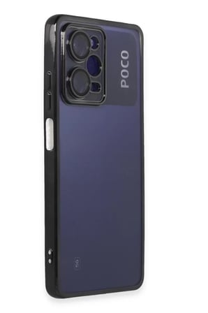 Xiaomi Uyumlu Poco X5 Pro 5G Kılıf Razer Lensli Silikon - Siyah