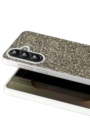 Onegif Samsung Galaxy A17 5G Bright Simli Kapak - Gold