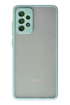 Samsung Galaxy A72 Kılıf Montreal Silikon Kapak - Turkuaz