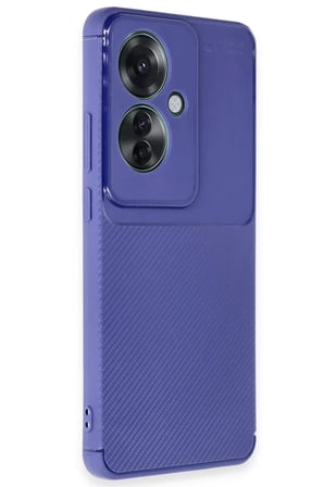 Oppo Reno 11F Kılıf Auto Focus Karbon Kapak - Lacivert