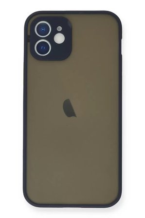 Apple iPhone 12 Mini Kılıf Montreal Silikon Kapak - Lacivert