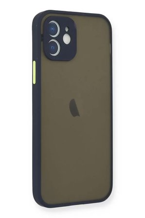 Apple iPhone 12 Mini Kılıf Montreal Silikon Kapak - Lacivert