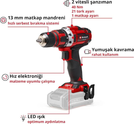 Mey İthalat  TE CD 18/40 Lİ Solo Vidalama