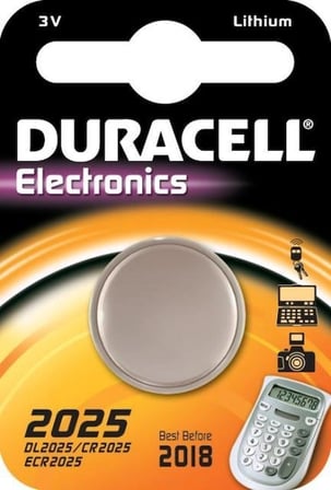 Mey İthalat Duracell CR 2025 Lityum Pil 3 Volt