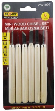 Mey İthalat Sakata WD 1007 Ahşap Oyma Seti 6 Parça