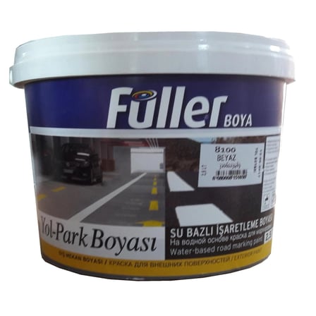 Mey İthalat Füller Beyaz Yol Çizgi Boyası 2,5 Litre Su Bazlı