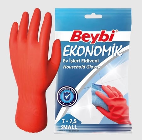 Mey İthalat Beybi Ekonomik Lastik Eldiven No: 7 - 7,5