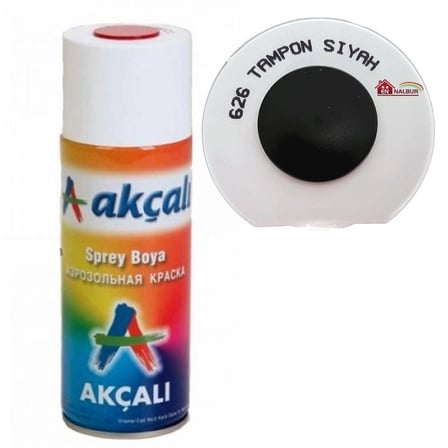 Mey İthalat Akçalı Sprey Boya 400 ml 626 Tampon Siyah