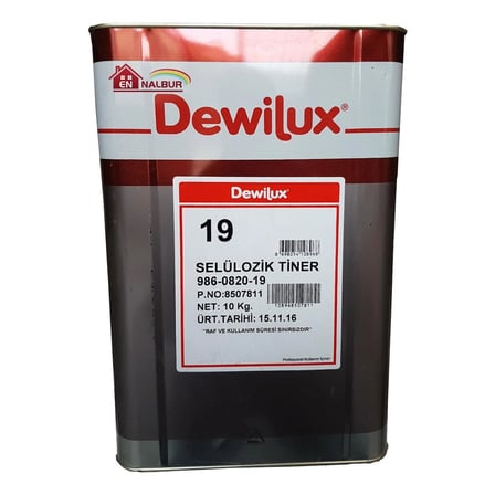Mey İthalat Dewilüx Selülozik Tiner 10 Kg (12 Litre)