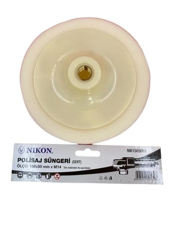 Mey İthalat Nikon 15050BS Polisaj Süngeri 150 mm Beyaz Sert