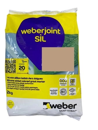 Mey İthalat Weber Joint Sil 411 Göreme Bej Derz Dolgu 2 Kg