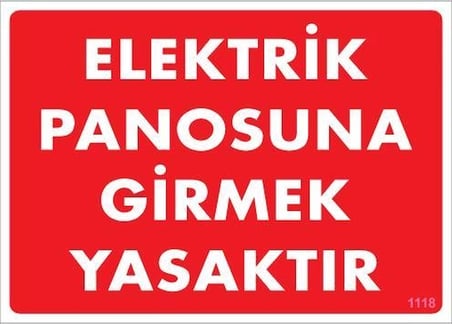 Mey İthalat Elektrik Panosu Levhası 25x35 KOD:1118