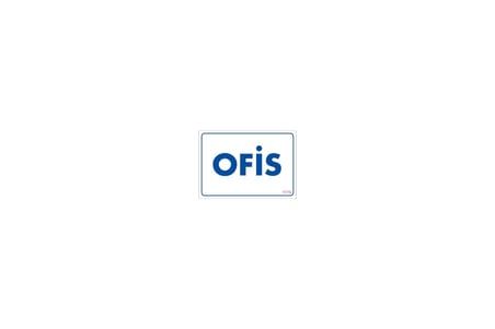 Mey İthalat Ofis Uyarı Levhası 17,5x25 KOD:1775