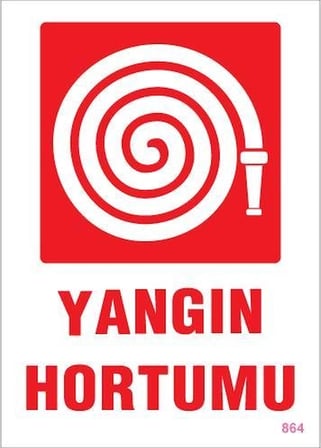 Mey İthalat Yangın Hortumu Uyarı Levhası 25x35 KOD:864