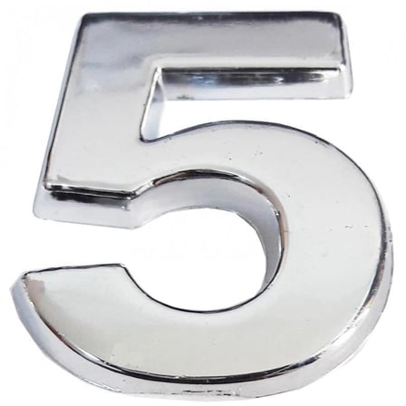 Mey İthalat Cemax Krom Yapışkanlı 5 Rakamı 5 cm