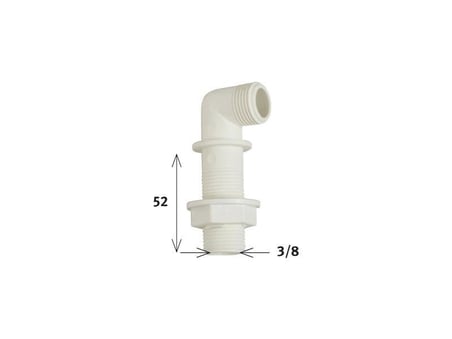 Mey İthalat Klozet Temiz Su Giriş Dirseği 5,2 cm 3/8