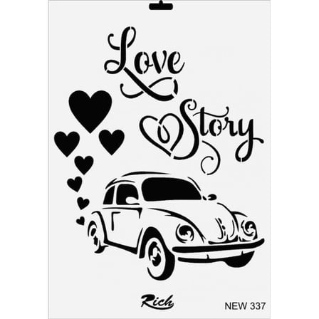Mey İthalat Rich New Seri N-337 Stencil 35x25 cm