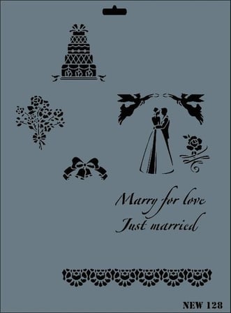 Mey İthalat Rich New Seri N-128 Stencil 35x25 cm