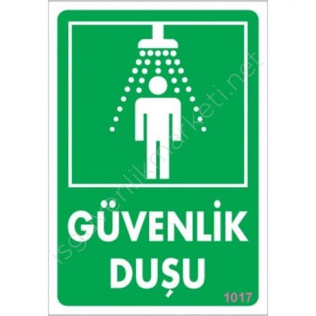 Mey İthalat Güvenlik Duşu Uyarı Levhası 17,5x25 KOD:1017