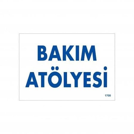 Mey İthalat Bakım Atölyesi Uyarı Levhası 17,5x25 KOD:1700
