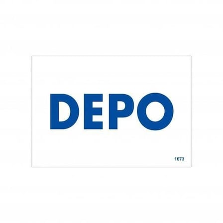 Mey İthalat Depo Uyarı Levhası 17,5x25 KOD:1673