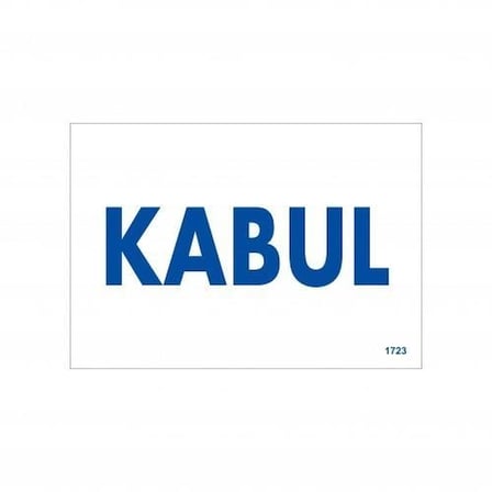 Mey İthalat Kabul Uyarı Levhası 17,5x25 KOD:1723