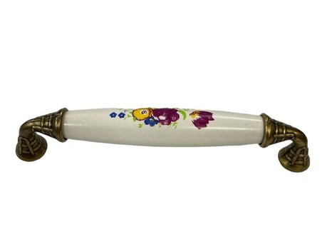 Mey İthalat Klasik Silindir Kulp Antik Sarı 128 mm