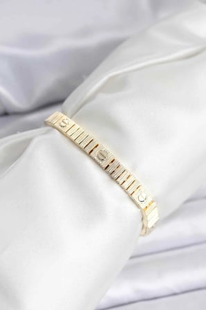 Mey İthalat Gold Renk Vip Seri Bileklik