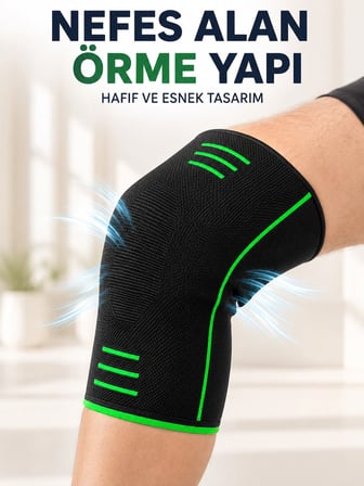 Mey İthalat Örme Dizlik Esnek Nefes Alabilen Günlük Spor Diz Desteği