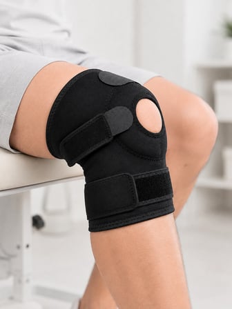Mey İthalat Kısa Ligamentli Dizlik Açık Diz Kapağı Ayarlanabilir Cırtlı Diz Destekleyici Spor Dizlik