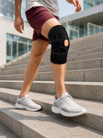 Mey İthalat Ligamentli Patella Dizlik Silikon Pedli Yan Destekli Ayarlanabilir Sporcu Dizliği