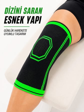 Mey İthalat Sporcu Dizlik Esnek Örme Diz Koruyucu Nefes Alan Hafif ve Konforlu Tasarım