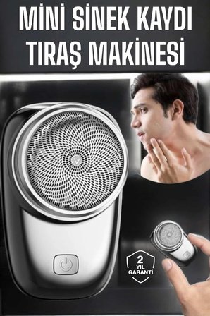 Mey İthalat Tıraş Makinesi Mini Sıfır Sakal Yanak Tıraş Makinesi USB Şarjlı