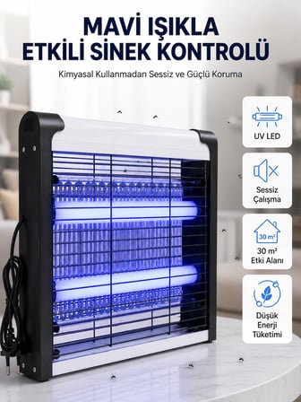 Mey İthalat Enerji Tasarruflu Elektrikli Sinek Öldürücü Güvenli ve Etkili Koruma