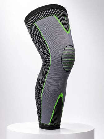 Mey İthalat Ergonomik Uzun Spor Dizliği Esnek Kumaşlı Tam Boy Kompresyon Desteği