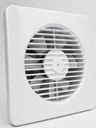 Mey İthalat 150 mm Havalandırma Aspiratörü 20,8 x 20,8 cm 320 m³/h 20 W Duvar ve Tavan Montajlı Fan
