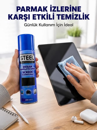 Mey İthalat İz Bırakmadan Etkili Ekran Temizliği Sağlayan Sprey