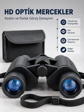 Mey İthalat Profesyonel El Dürbünü 20x Yakınlaştırma Doğa Gözlem ve Seyahat İçin İdeal