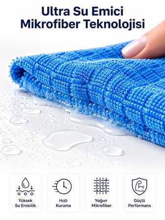 Mey İthalat 40x40 Mikrofiber Temizlik Bezi İz Bırakmayan Cam Ayna Mobilya Mutfak Temizlik Bezi