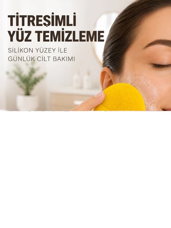 Mey İthalat Şarjlı Silikon Yüz Temizleme ve Cilt Bakım Cihazı Titreşimli Masaj Fırçası